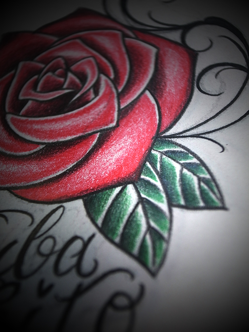 薔薇のデザインって Stroker Tattoo