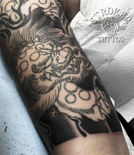 唐獅子刺青