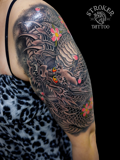 龍-和彫り-刺青-タトゥー-tattoo
