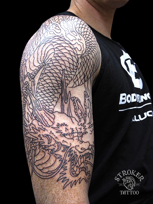 龍-刺青-和彫り-tattoo