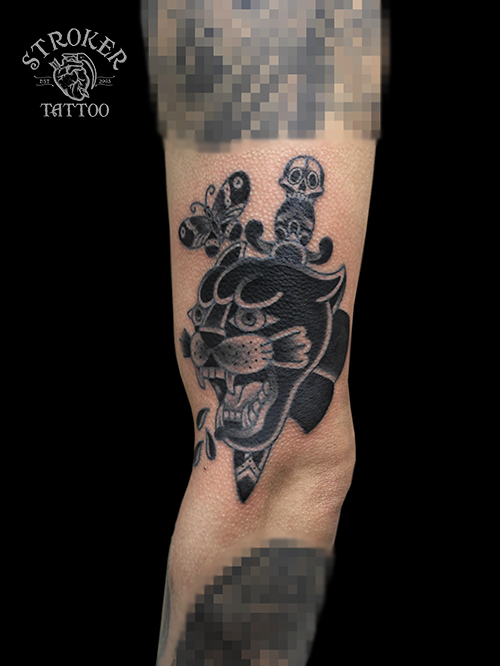 パンサー-タトゥー-トラディショナル-tattoo-traditional-panther