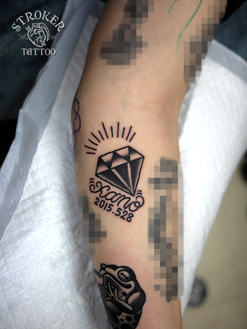 ダイヤ タトゥー diamond traditional tattoo