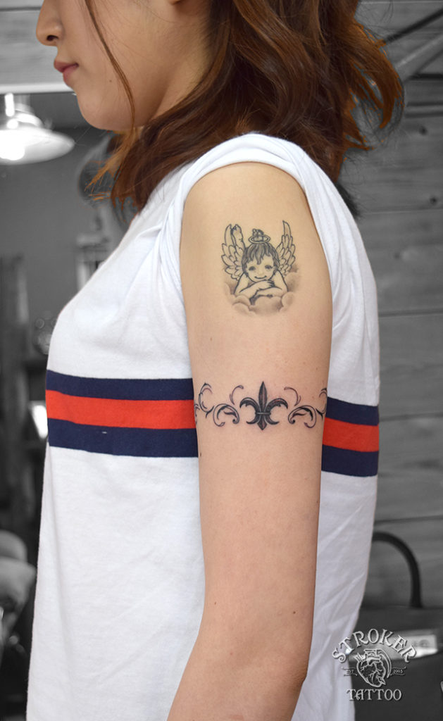 lily tattoo girl tribal