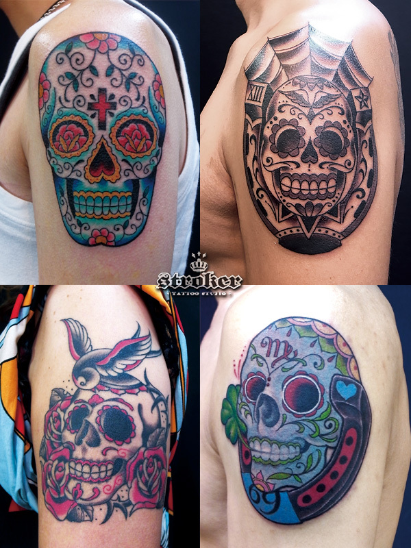 メキシカンスカル Stroker Tattoo