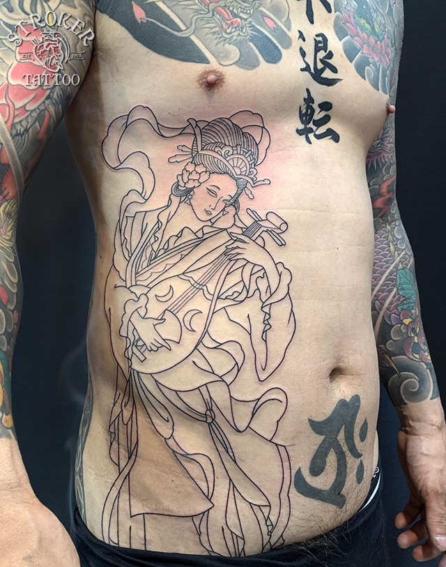 和彫り刺青は3時間でどのくらい彫り進めることができるのか Stroker Tattoo