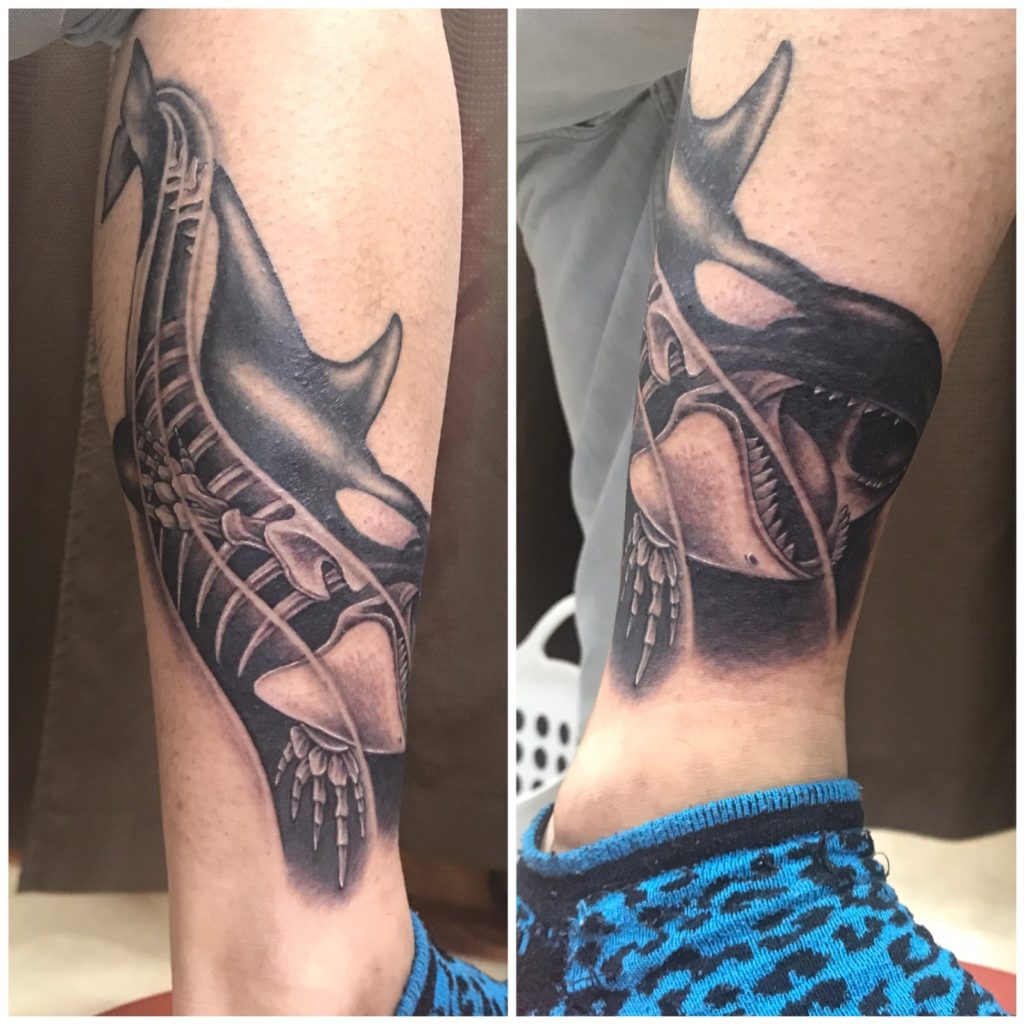 黒ヘビ 海のギャング シャチ Stroker Tattoo