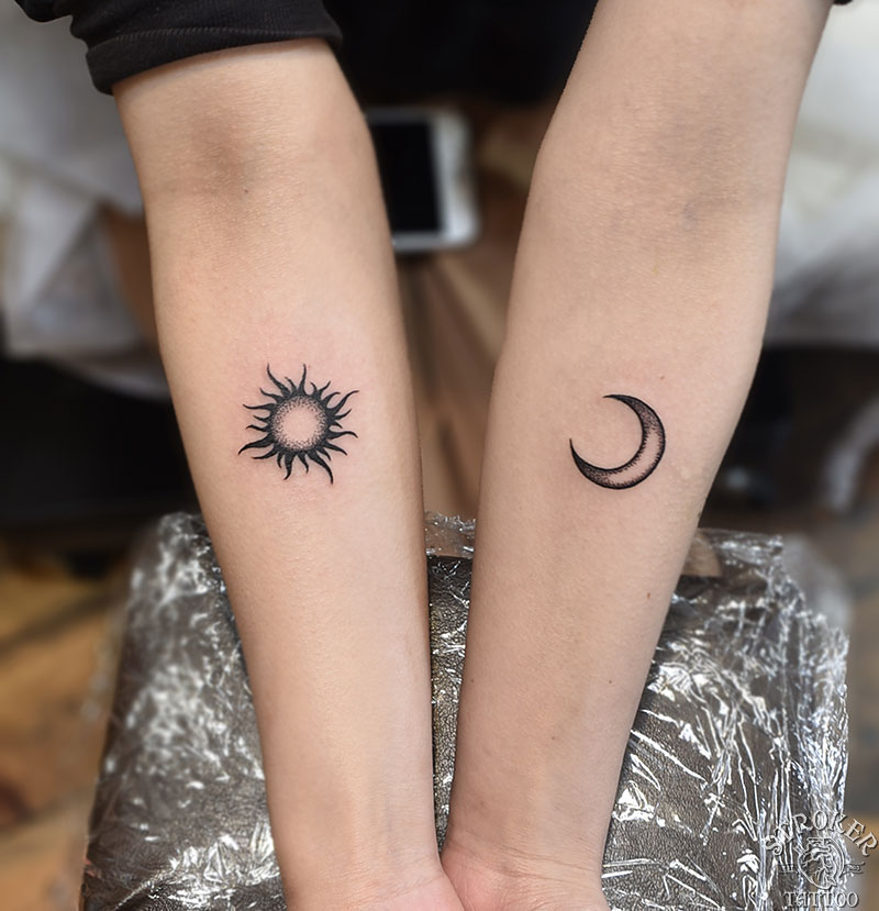 月と太陽と星 Stroker Tattoo