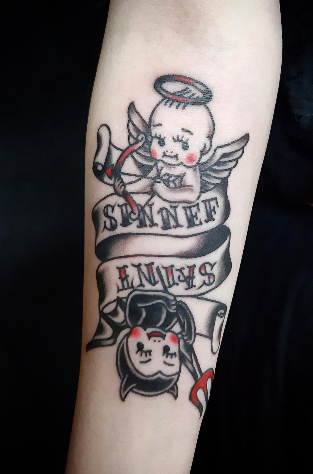 天使と悪魔 Stroker Tattoo