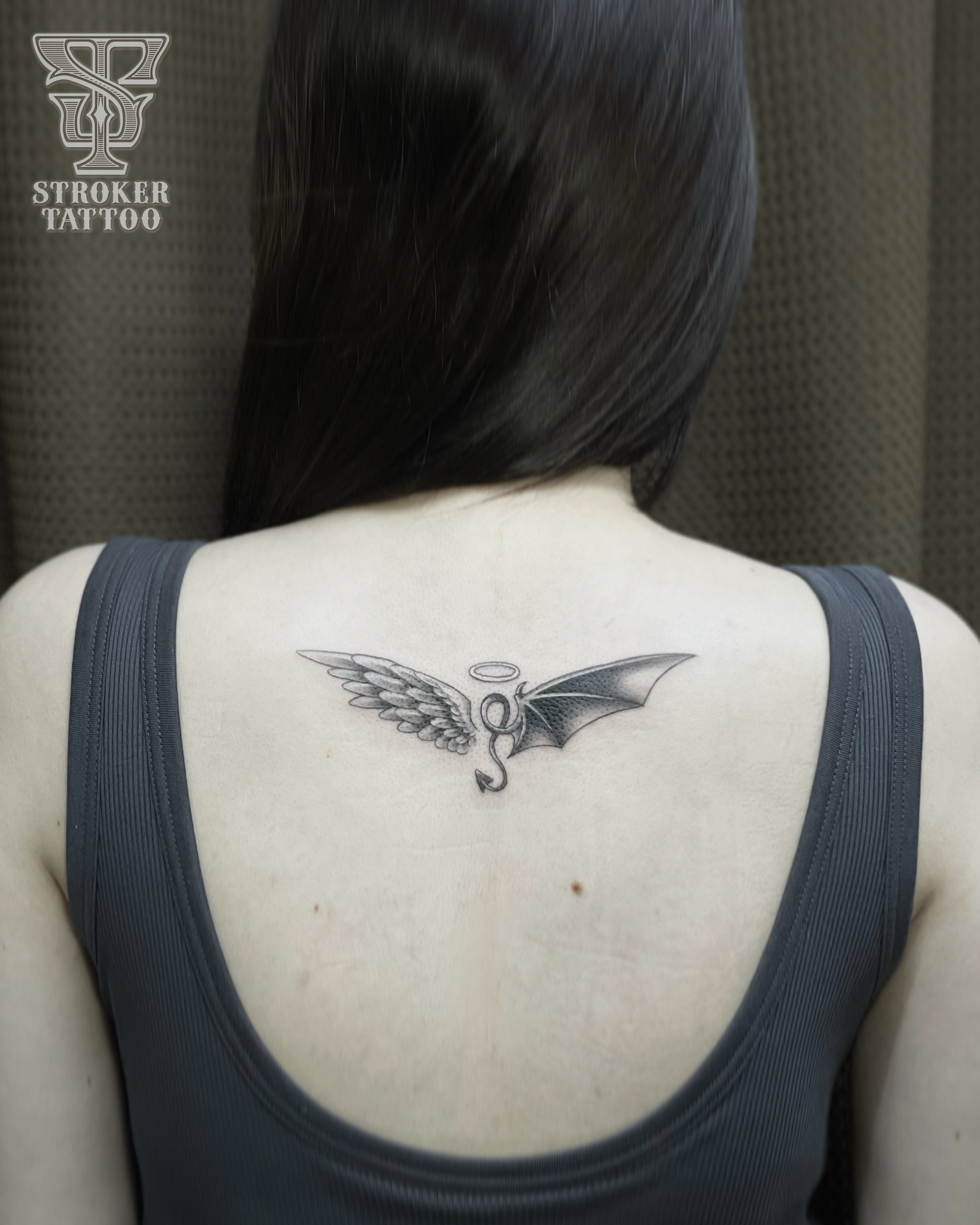 天使　悪魔　羽　Angel デビル　タトゥー　tattoo 翼　wing