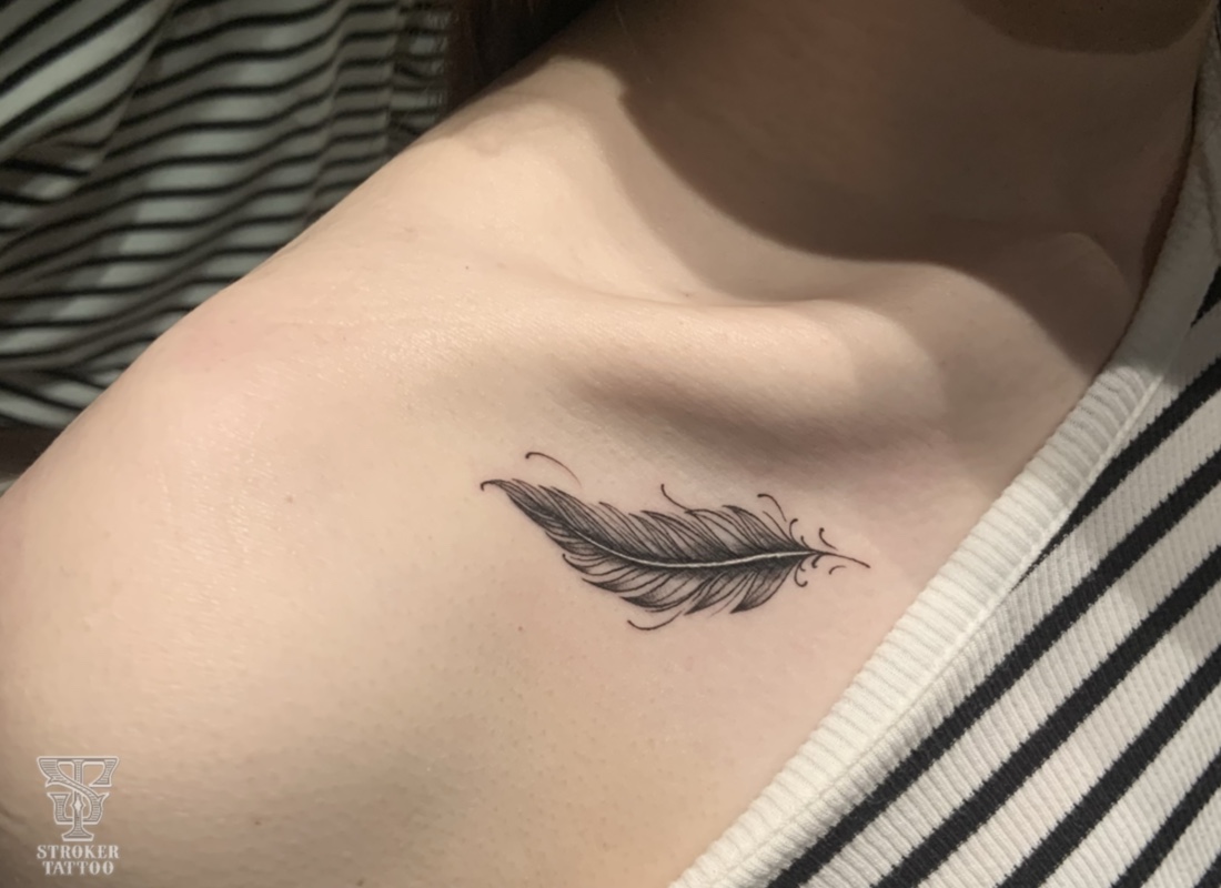 フェザータトゥー、feather tattoo