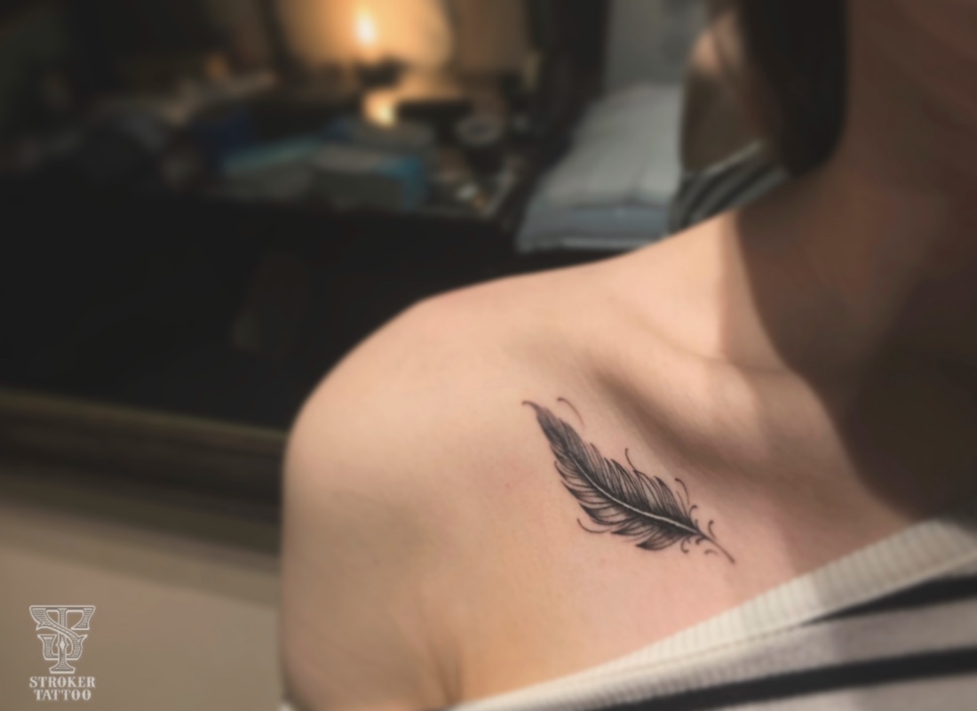 フェザータトゥー、feather tattoo