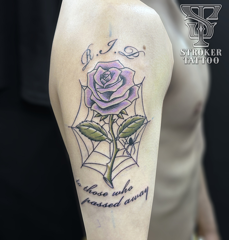 レタリング　お花　フラワー　tattoo flower