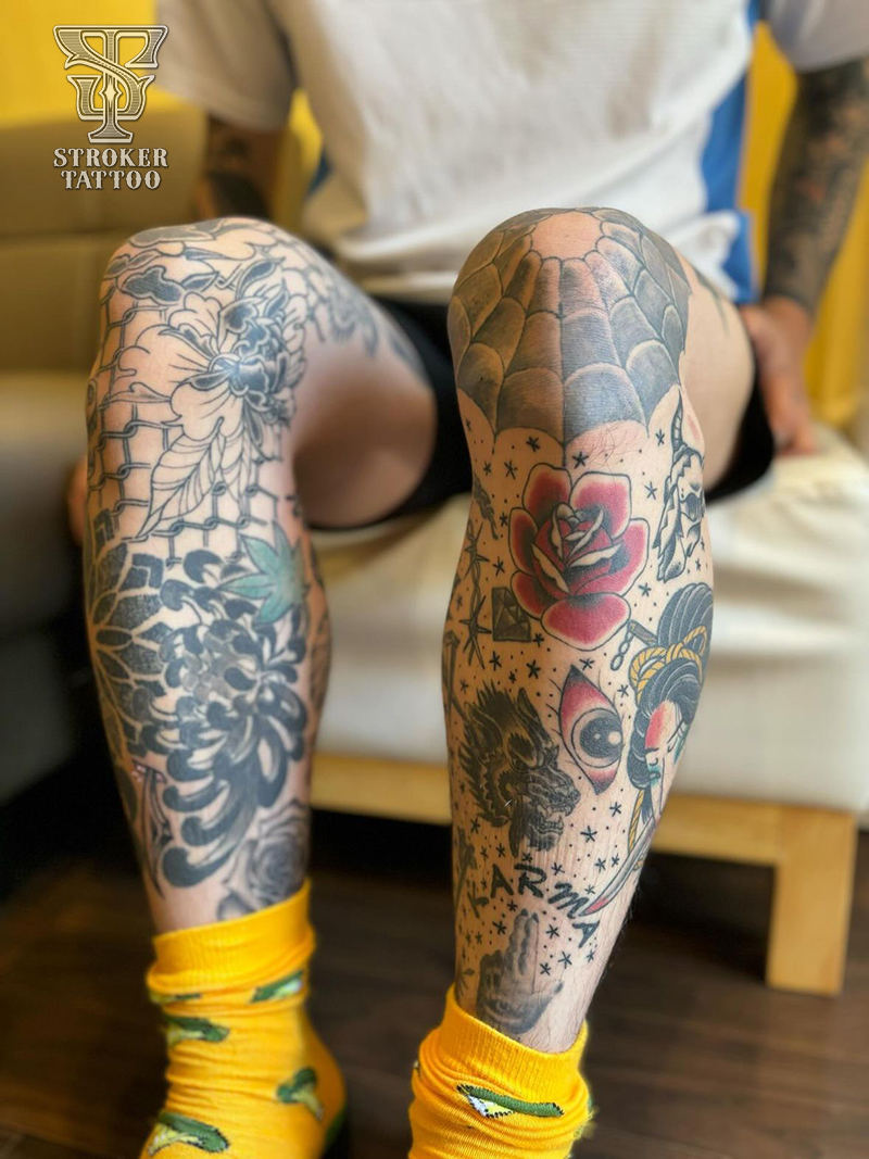 彫り師見習い　ストローカータトゥー　彫り師見習いタトゥー