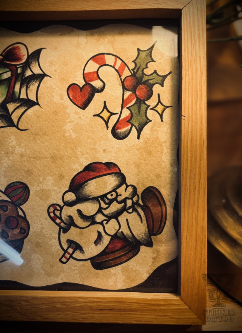 Christmas tattoo Flash