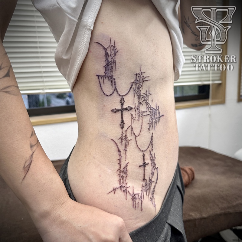 クロスタトゥー アブストラクト