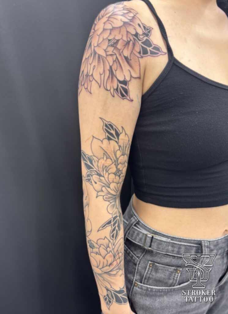 Peony tattoo