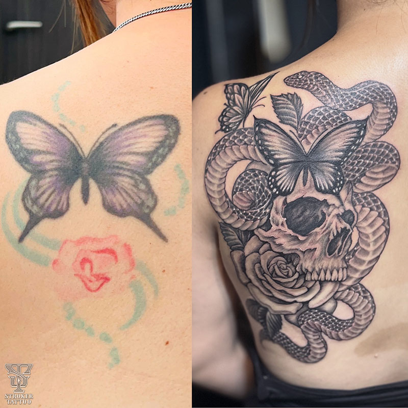 カバーアップタトゥー女性