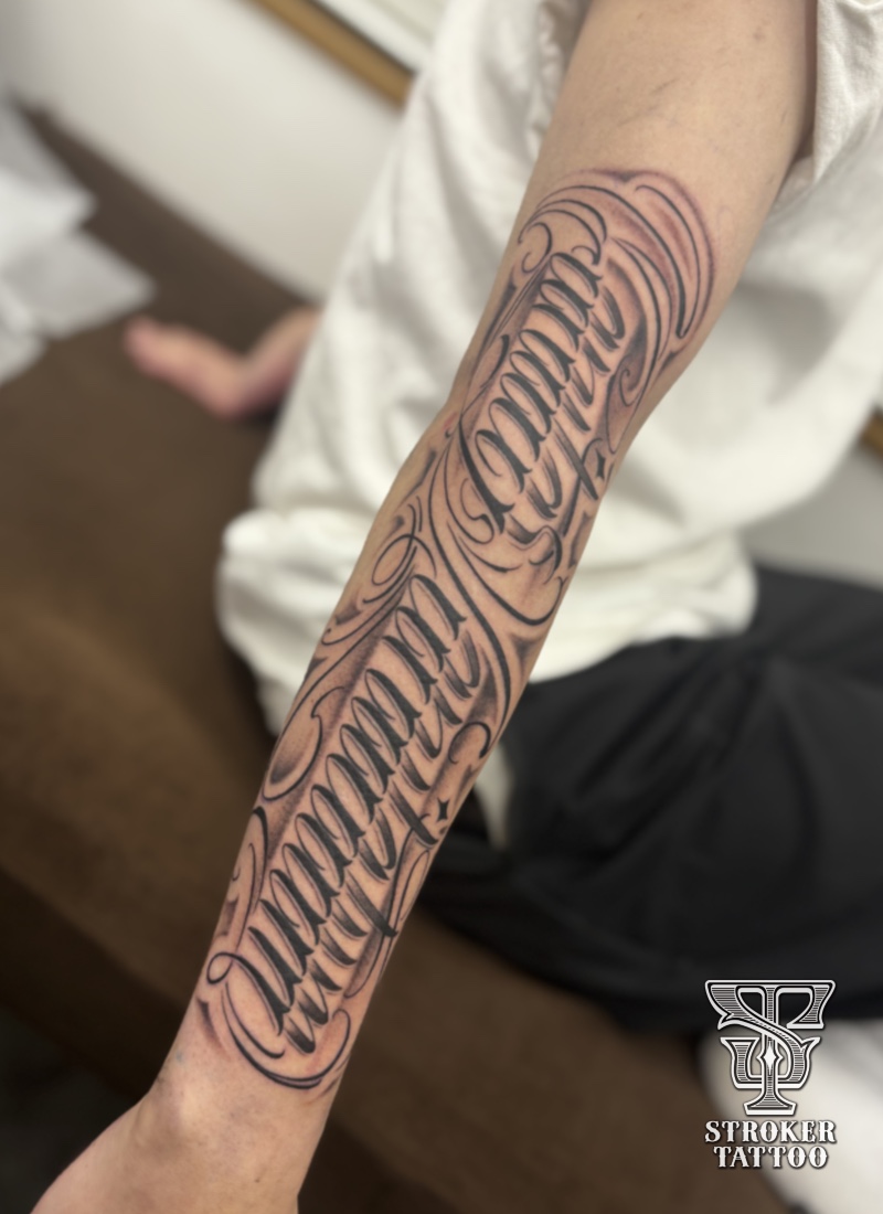 レタリング　タトゥー