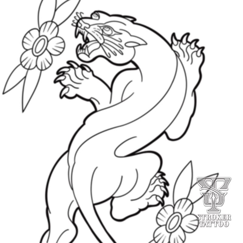 タトゥー塗り絵　彫師アヤカ