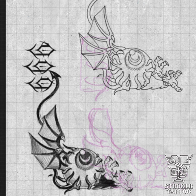 タトゥー下絵　タトゥー打ち合わせ