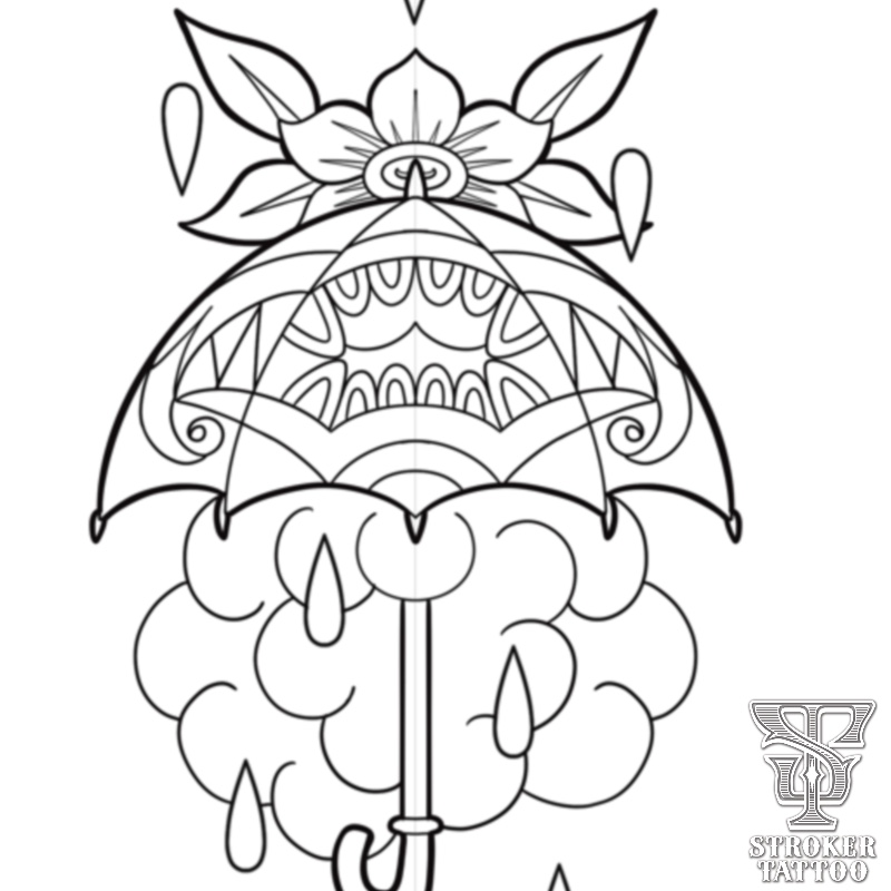 ぬりえ　タトゥーデザイン　彫師アヤカ　横浜タトゥー